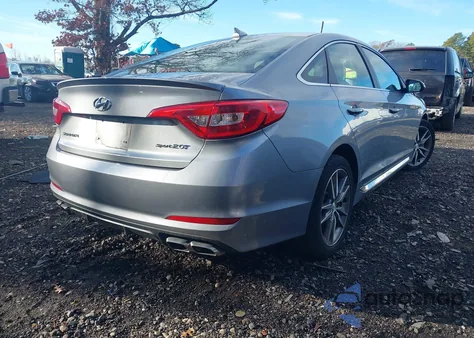 2017 Hyundai Sonata Sport 2.0T from USA, damaged, VIN 5NPE34AB4HH537196